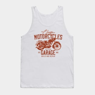 Motocycle garage Tank Top